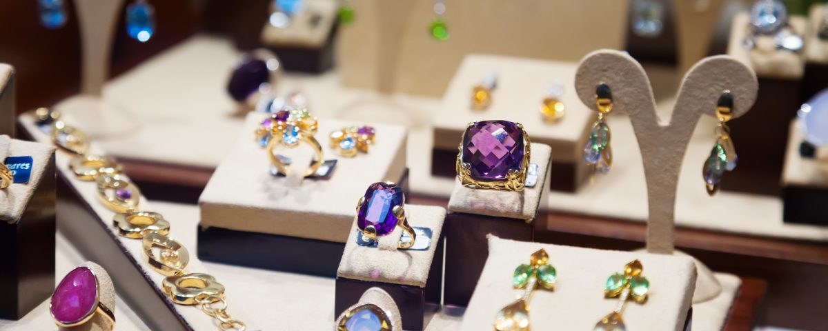 Escaparate de piedras