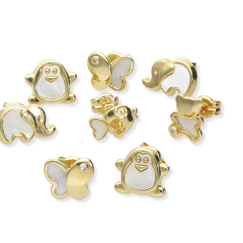 Conjunto Pendientes Nacar